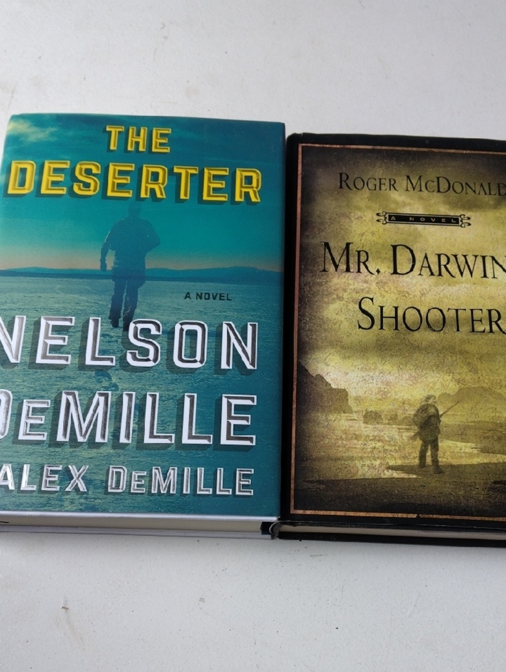 The Deserter & Mr. Darwin Shooter - Dual Book Lot (Teal, Brown)